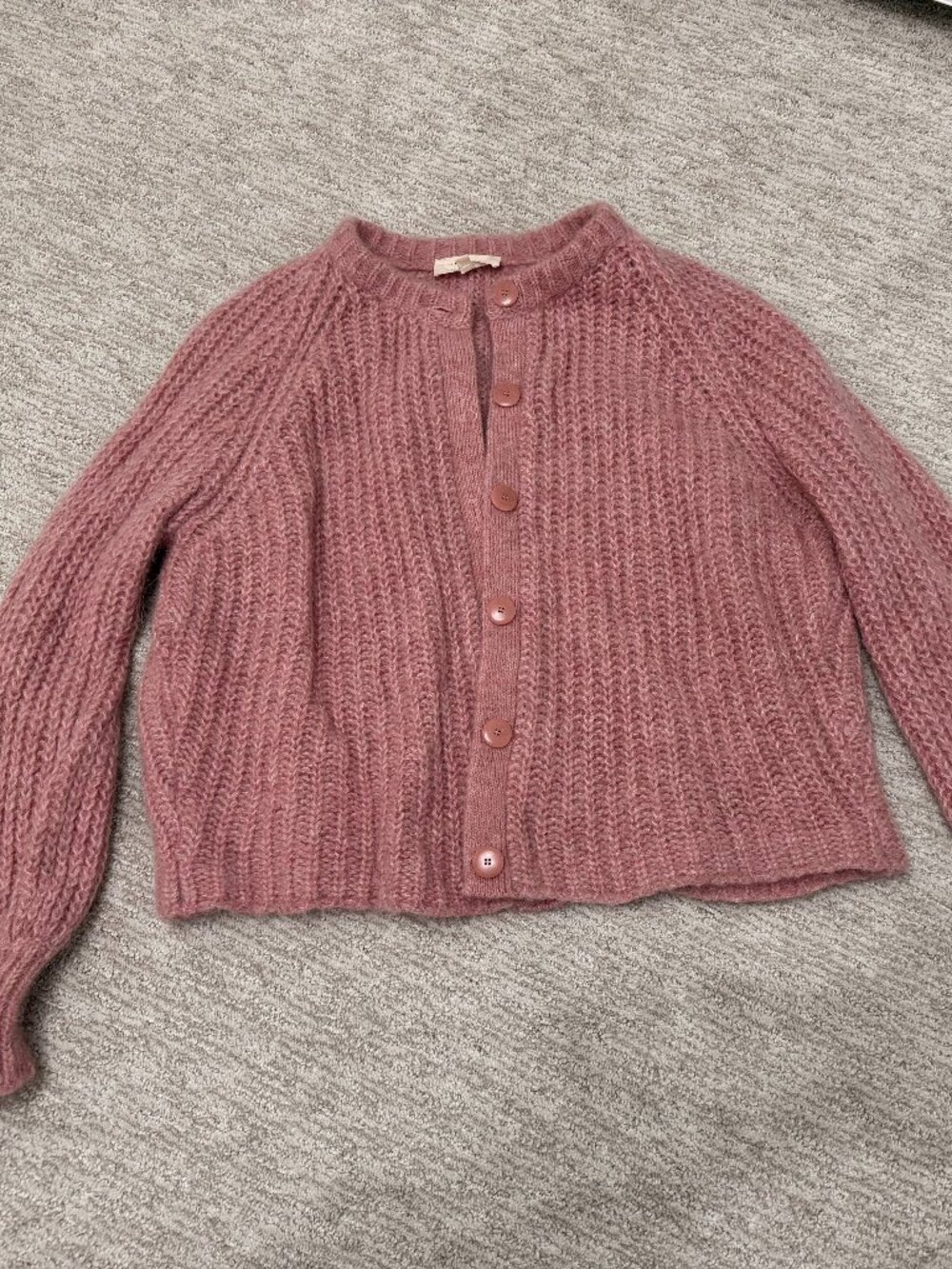 Sezane Emile Cardigan - Mottled Pink